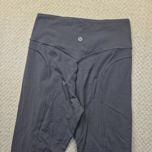Lululemon Leggings All‎ The Right Places Crop II 21" Gray Yoga Pants Womens Sz 4